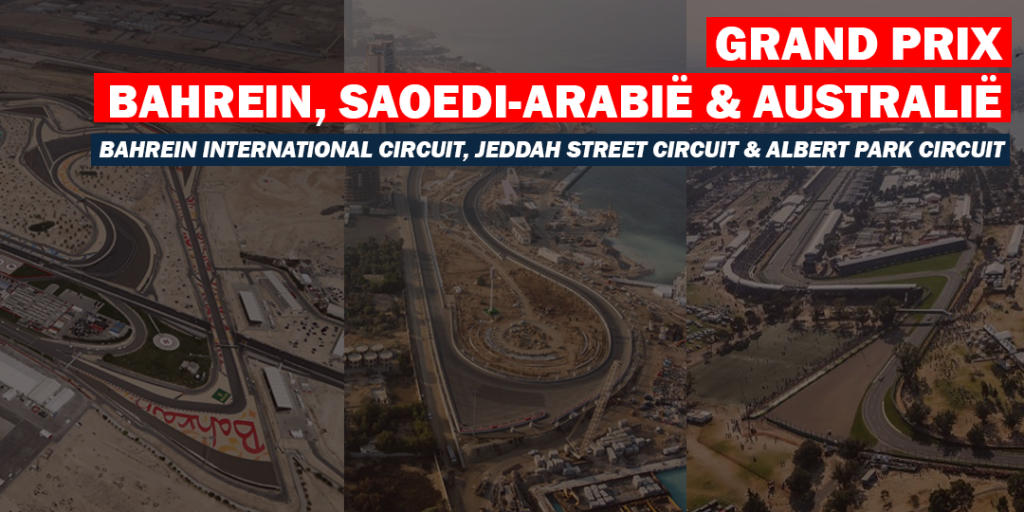 Circuits van de week: Bahrein, Jeddah & Albert Park