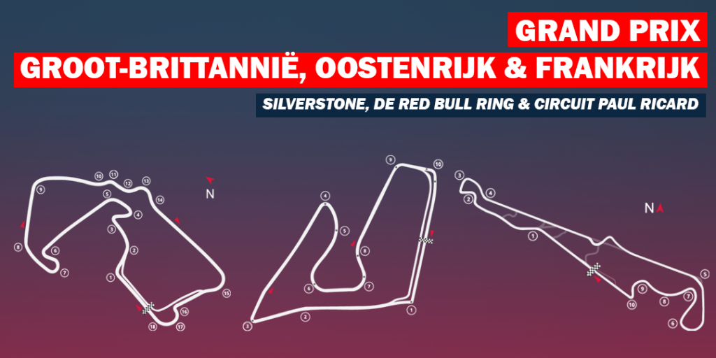 Circuits van de week: Silverstone, Red Bull Ring & Paul Ricard