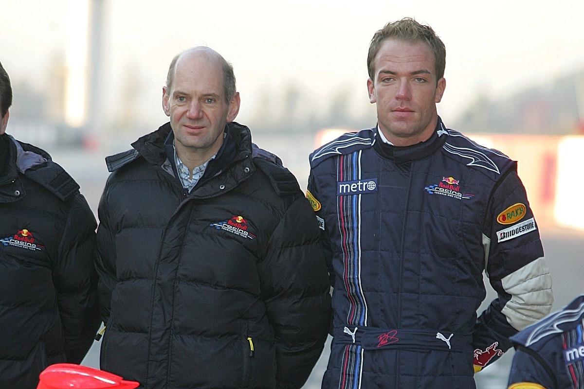 Newey dolt met Doornbos tijdens Red Bull-testdag in F1-seizoen 2007