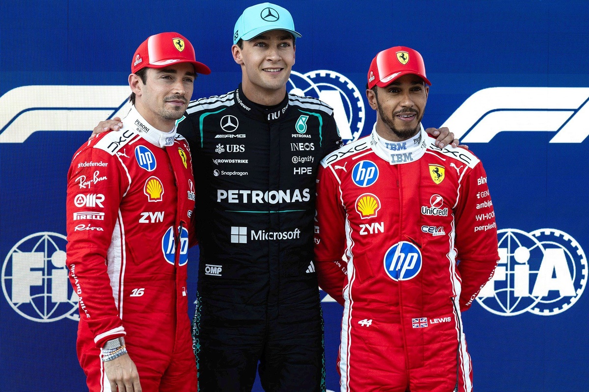 De startopstelling voor de Grand Prix van Oostenrijk F1 2026