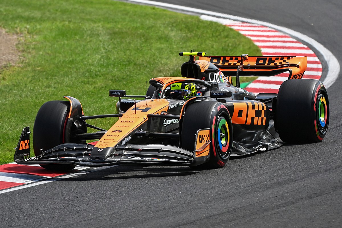 Norris vloekte onder helm door trage Perez in F1 Japan