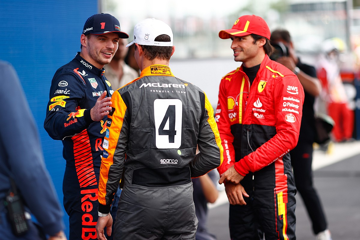 Startopstelling voor de F1 Grand Prix van Spanje 2023