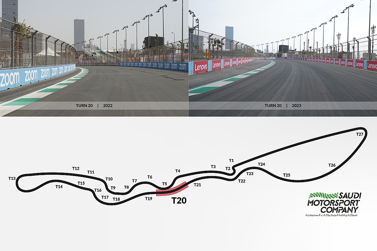 Organisatie GP Saudi-Arabië onthult aanpassingen aan F1-circuit Jeddah