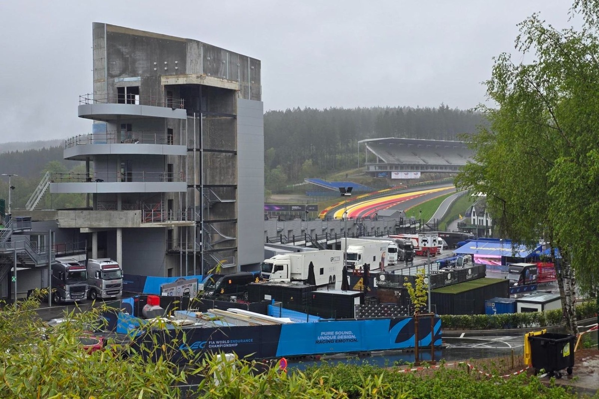 In beeld: voortgang bouw Uhoda Tower op Spa-Francorchamps